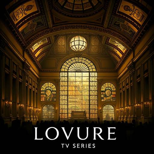 Affiche de la série 'Le Mystère du Louvre'