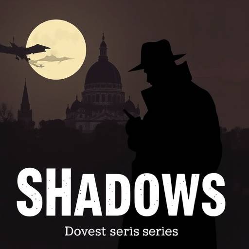 Affiche de la série 'Les Ombres de Montmartre', mettant en scène un détective devant le Sacré-Cœur
