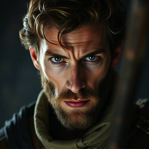 Photo de Vincent Cassel dans le rôle de Philippe De Valois, avec un regard intense.